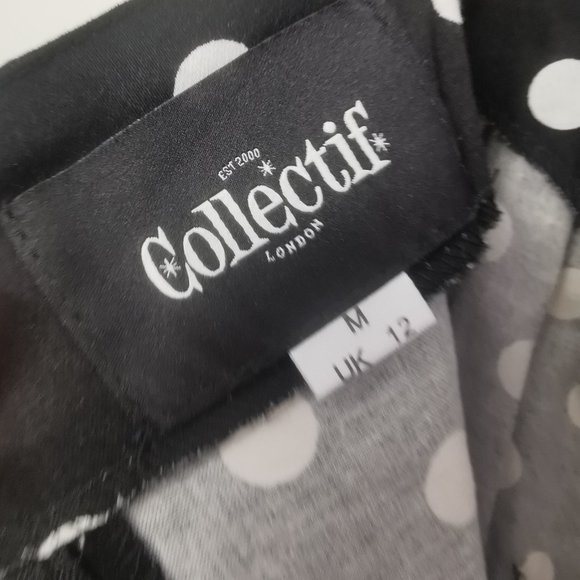 Collectief 50s Dolores Doll polka swingdress - Picture 5 of 9